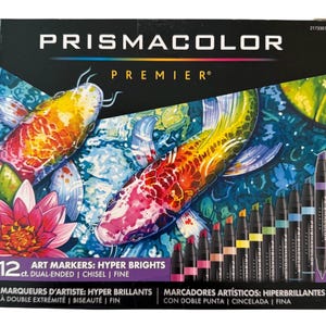 Prismacolor Premier Dual-Ended Art Markers - 12 Count Hyper Brights Set