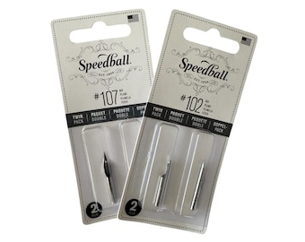 Speedball Sketching Pen Set - 2 Penholders W/ 6 Pen Tips Speedball ...