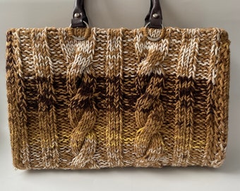 Crochet handmade bag and hat