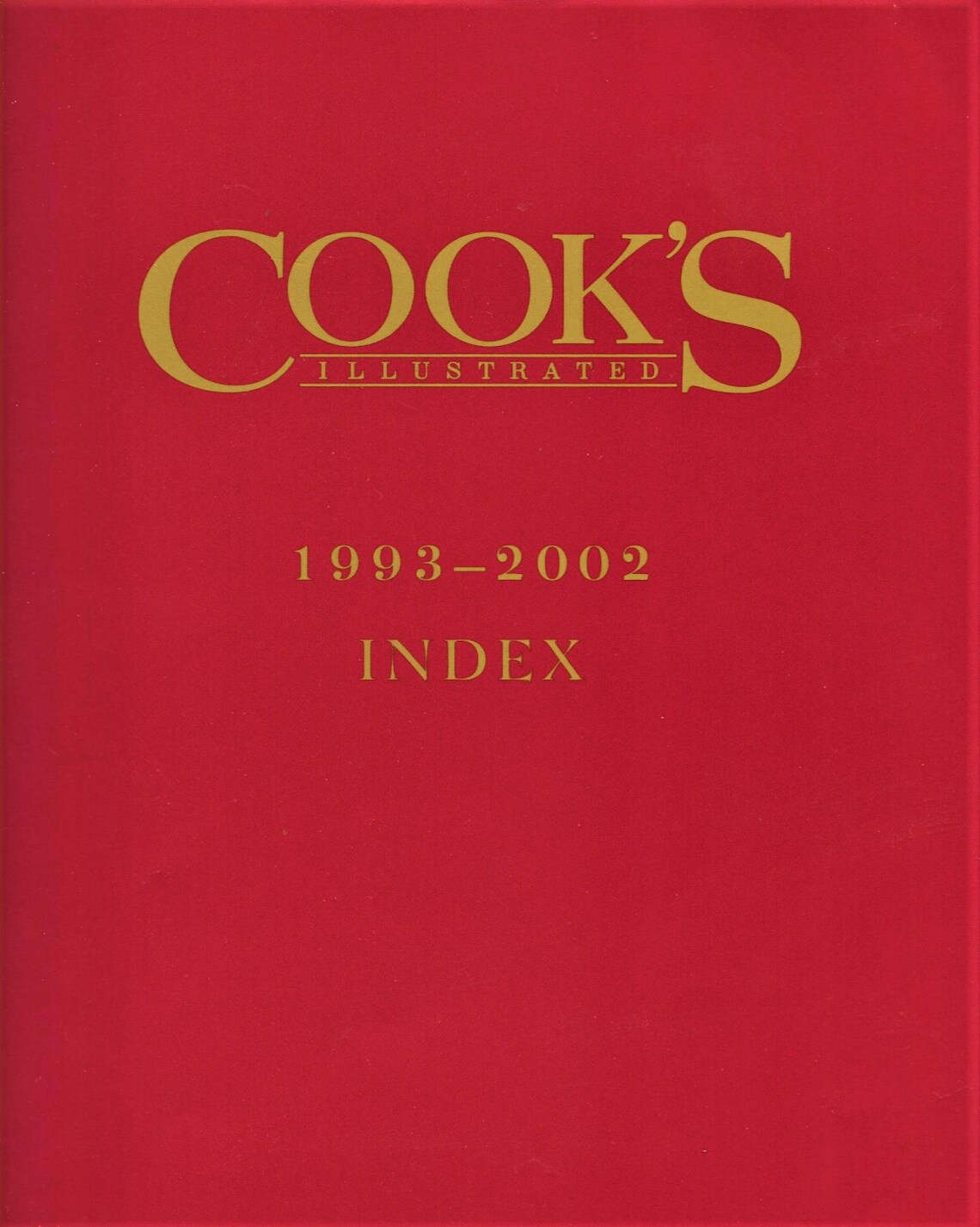 Cook's Illustrated 19932002 Magazine Index Reference Etsy