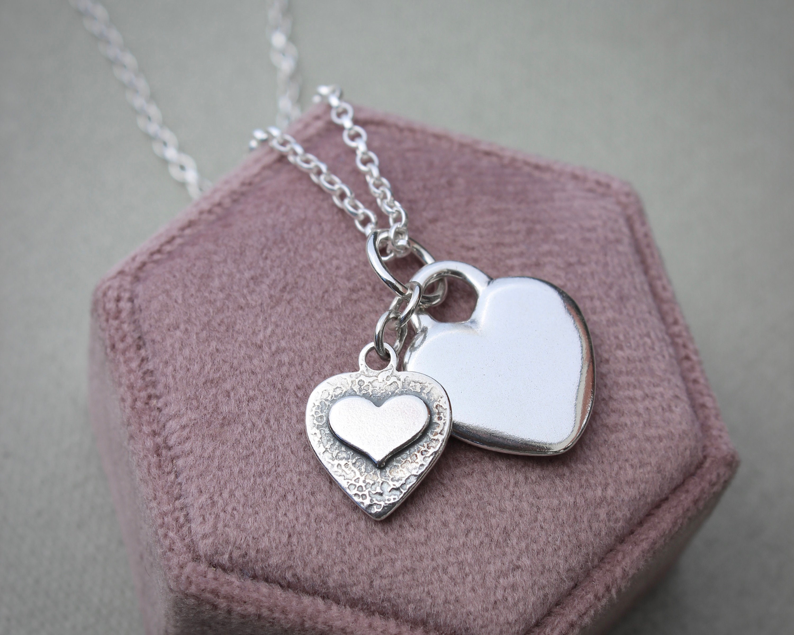 【TATIANA】Lovely Heart Cubic Silver Necklace〜ネックレス TATIANA】Lovely Heart Cubic Silver Necklace〜ネックレス