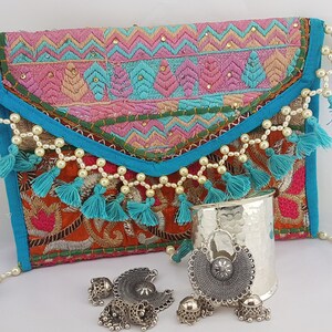ethnic hand pouch