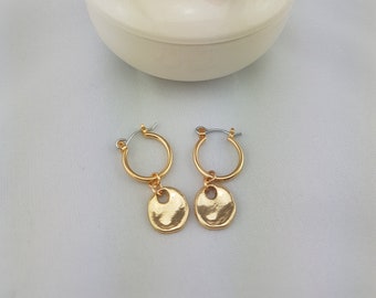 Gold Creoles earring