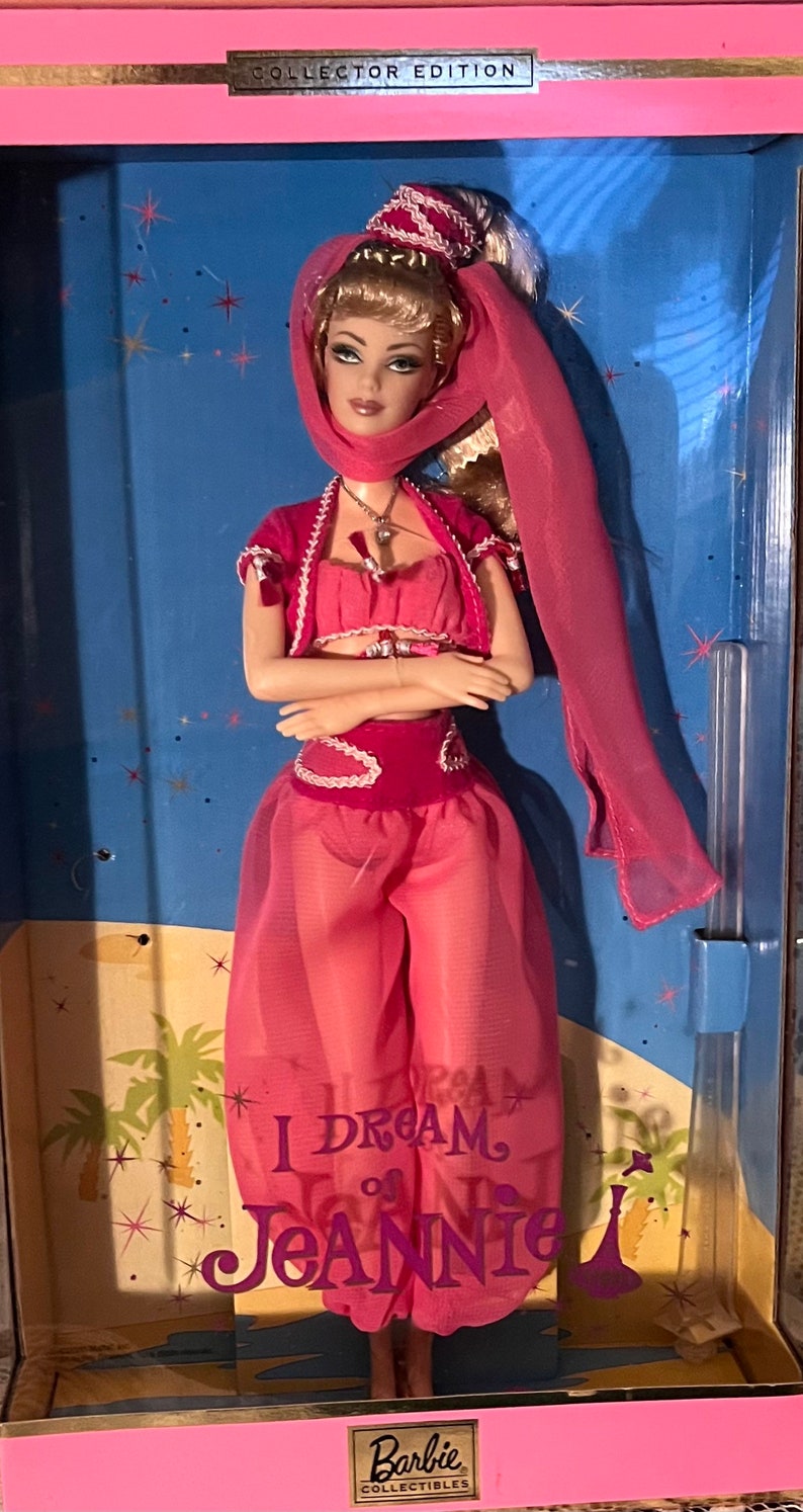I Dream of Jeannie Barbara Eden Barbie Doll 2000 Mattel 22913 Etsy