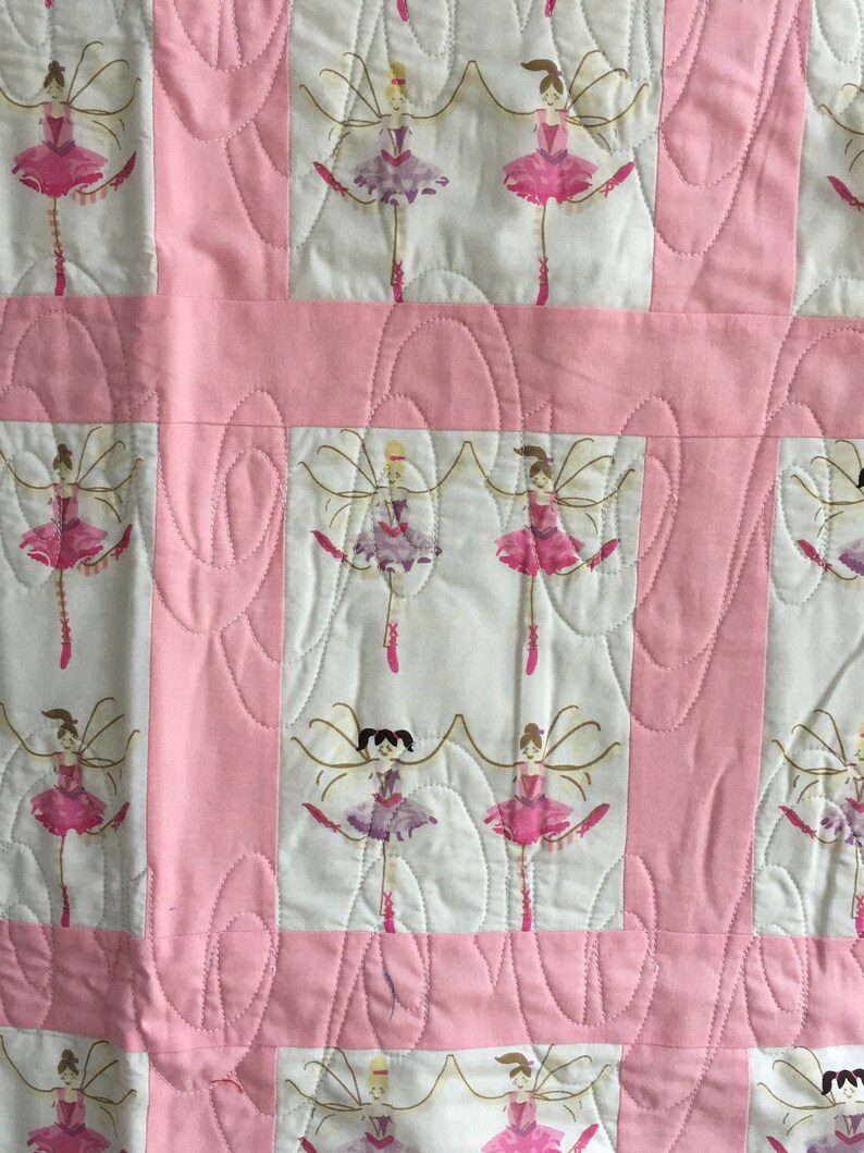 Pink and Purple Ballerina Quilt Gifts for Girls Handmade Etsy