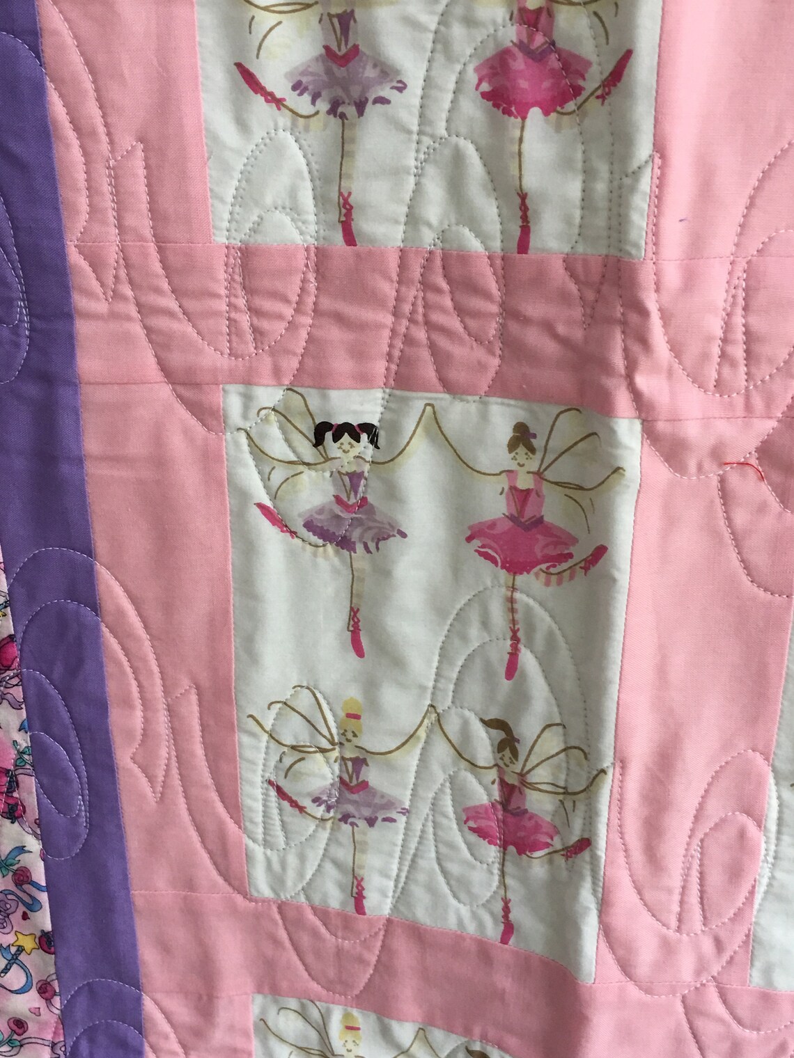 Pink and Purple Ballerina Quilt Gifts for Girls Handmade Etsy