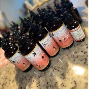 Natural drops of growth oil