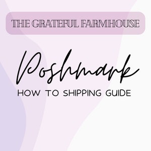 A how to beginners guide to shipping on Poshmark, Poshmark Seller Printable, Quick-Start Guide to Your Poshmark Journey, Second Hand Thrift