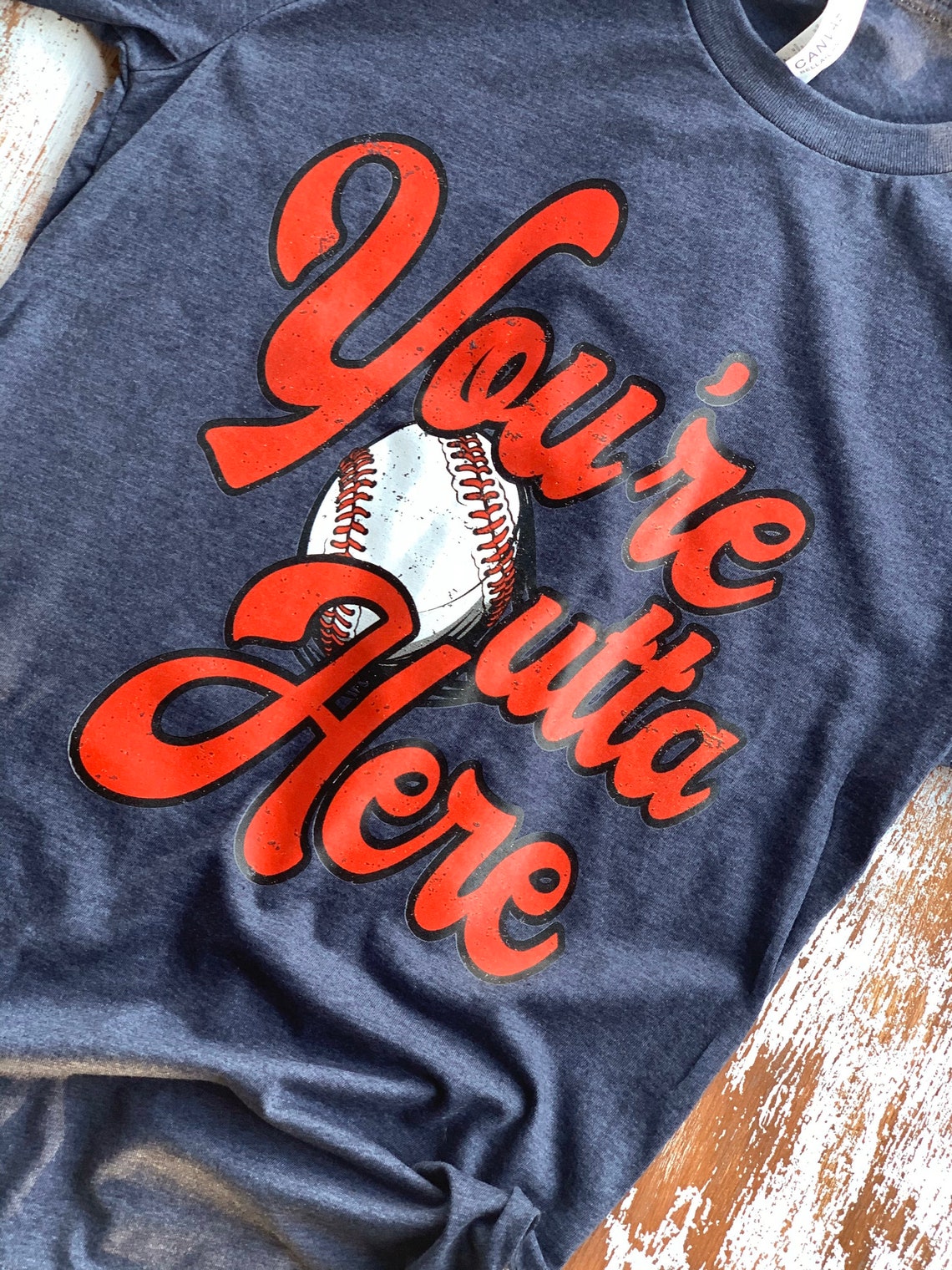 Womens baseball tee Youre out of here baseball graphic tee Etsy