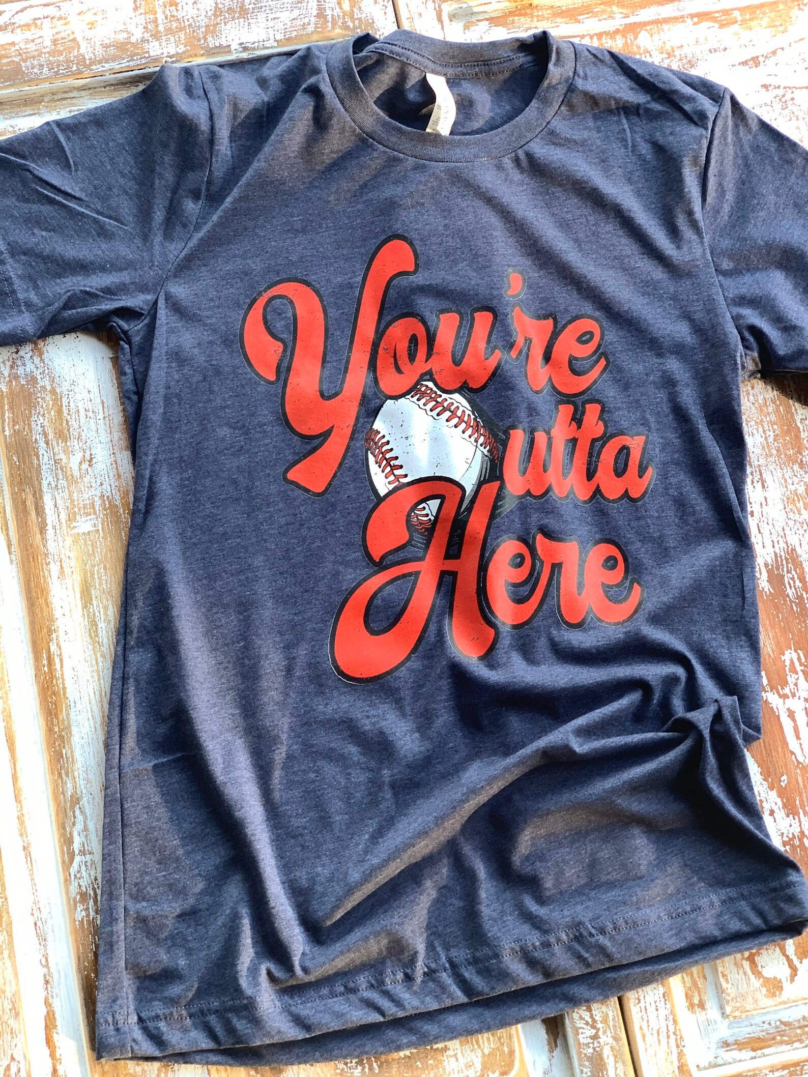 Womens baseball tee Youre out of here baseball graphic tee Etsy