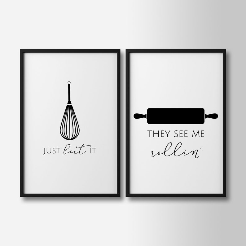Kitchen print framed kitchen wall art kitchen decor kitchen etsy