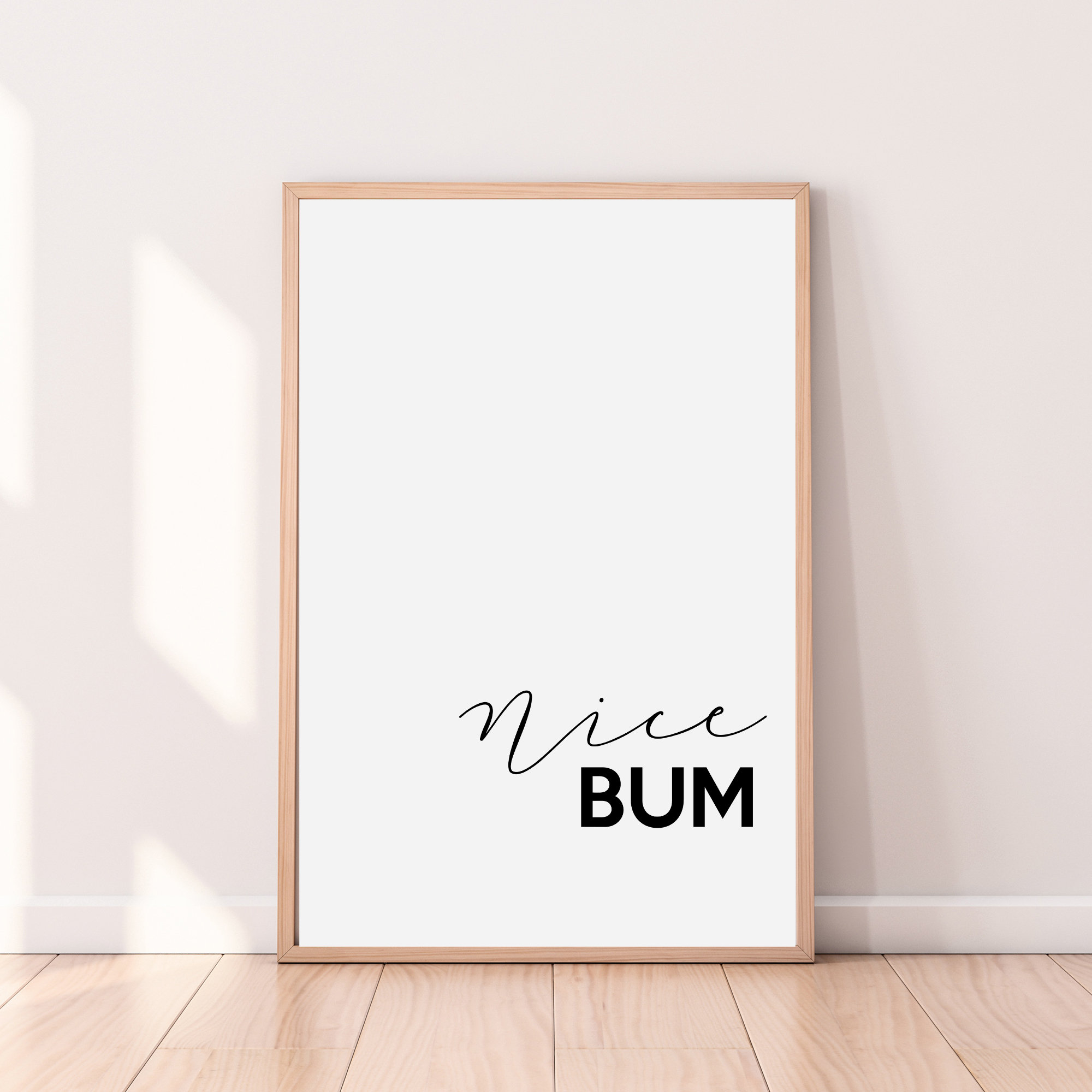 Nice Bum Wall Art Framed Wall Art Bathroom Framed Art - Etsy
