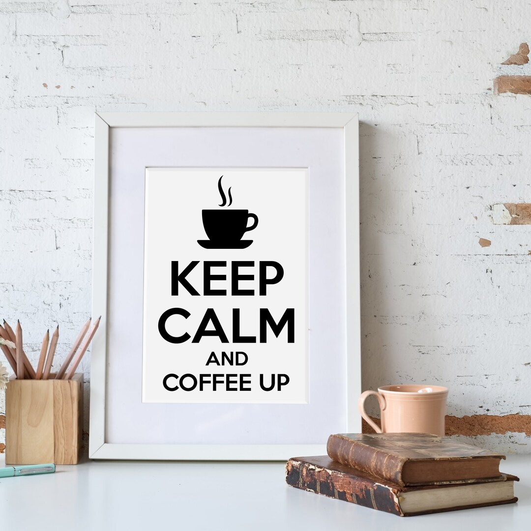 Coffee Printable Art Coffee Signs for Kitchen Coffee Wall - Etsy