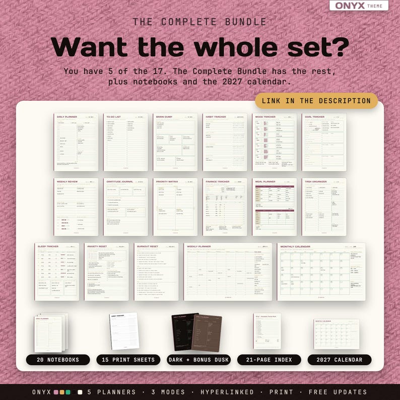 ADHD Digital Planner Kit | Brain Dump, to Do List, Daily Planner and ...