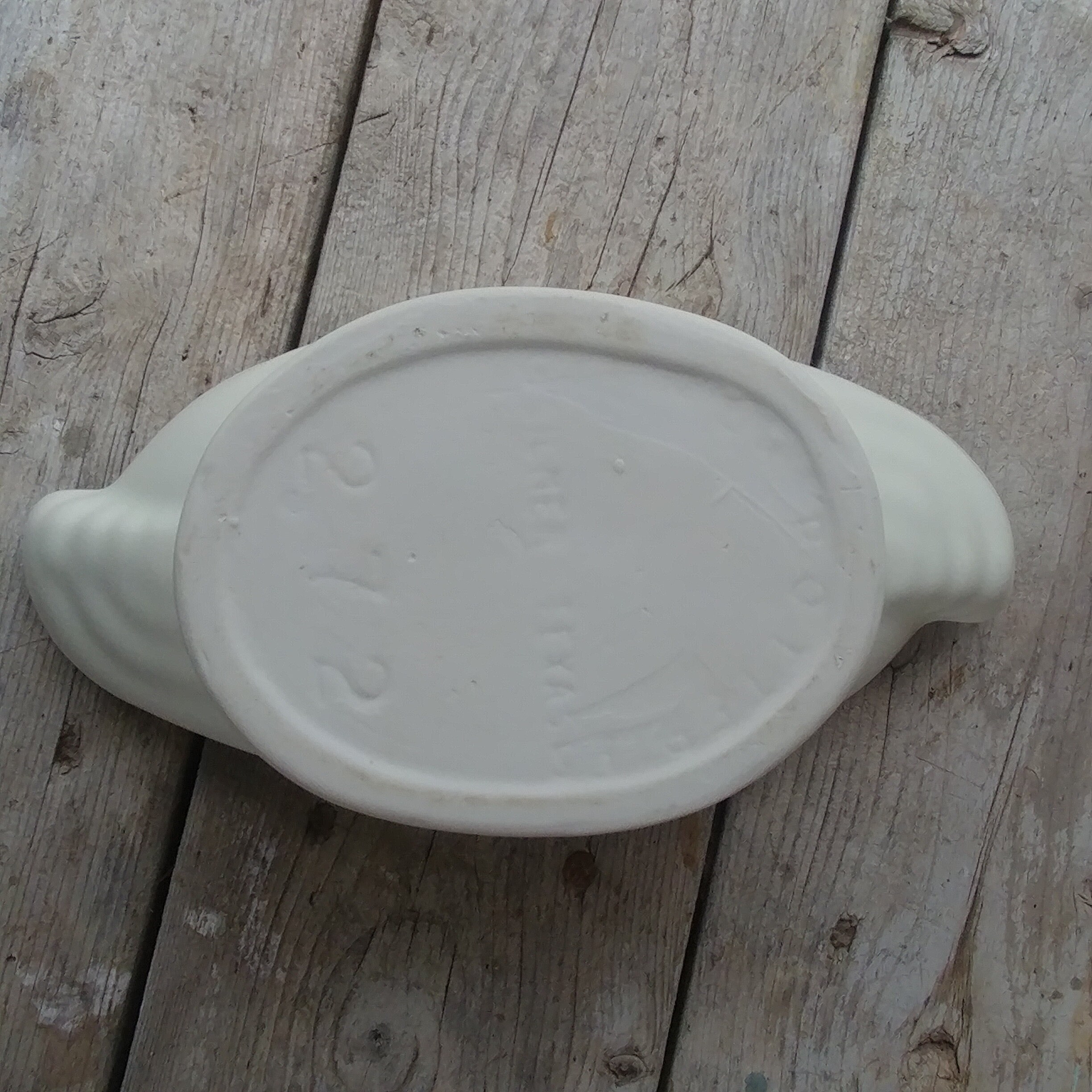 Vintage Gilmer Tx Matte White Pottery Floral Planter Heavy Etsy