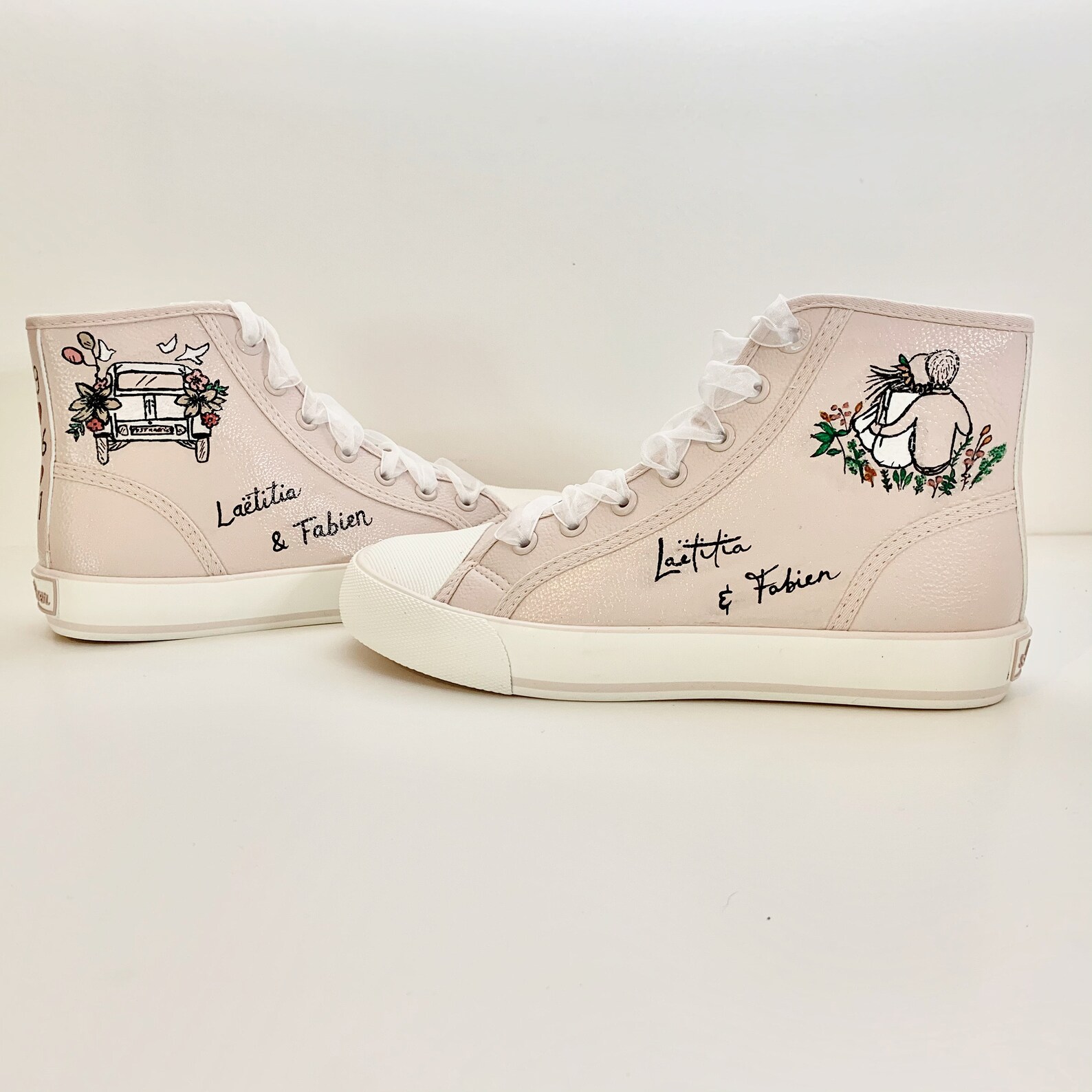 Stan Smith Custom Wedding Sneakers Converses Other | Etsy