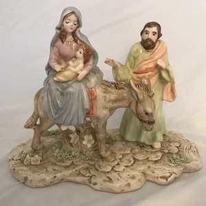 Schmid Yamada Nativity Holy Family - Jesus, Mary, & Joseph Figurine