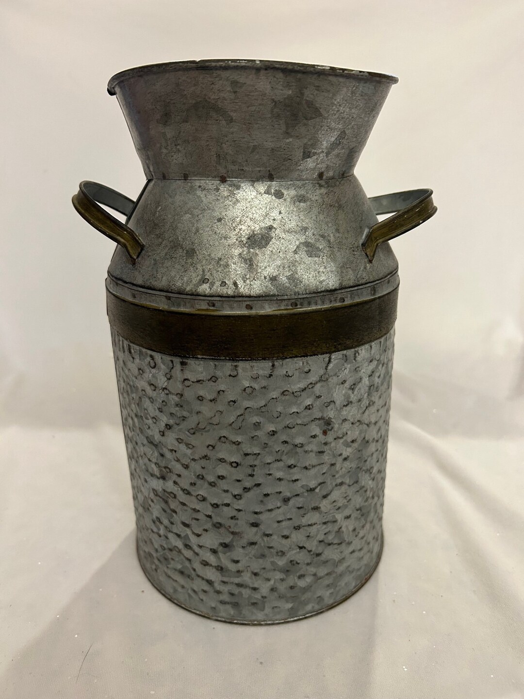 Galvanized Metal Milk Bucket With Handles Etsy