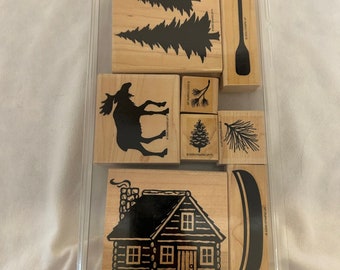 Stampin' Up Cabinsl Stamping Set - Set of 8