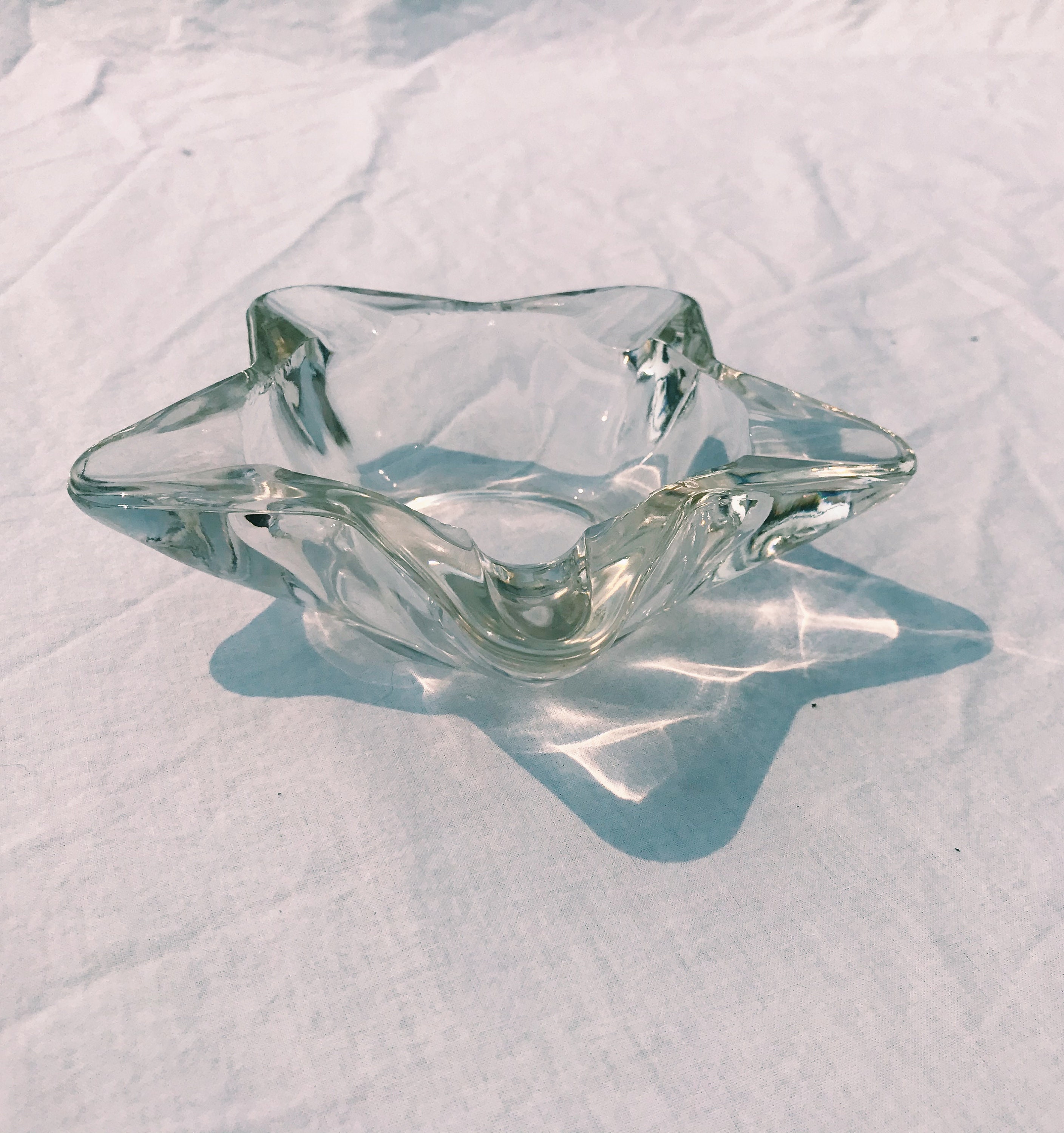 Vintage Star shaped Glass Ashtray / Catch all Etsy