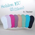 Baby shoe soles, soft "rubber" shoe soles for crocheting, EU size 21 (12 cm) product logo