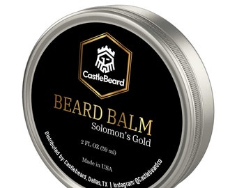 Bálsamo de barba de oro de Salomón de 2 oz
