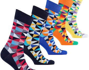 Calcetines triangulares elegantes para hombre (paquete de 5)