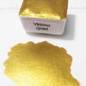 Yellow Gold - Handmade Watercolors - Metallic Paints