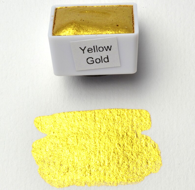 Gold Metallic Watercolor Paint Set Beautiful Artist Gifts Etsy