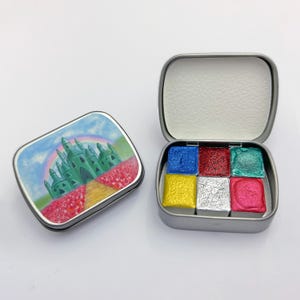 The Wonderful Wizard of Oz Watercolor Set - Metallic Paints - Gifts for Artists - Handmade Watercolors image 1