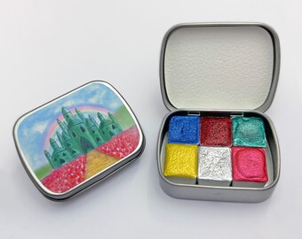 The Wonderful Wizard of Oz Watercolor Set - Metallic Paints - Gifts for Artists - Handmade Watercolors