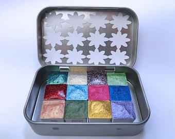 Pick 12 Half Pans - Watercolor Paint Set - Beautiful Artist Gifts - Handmade Watercolors