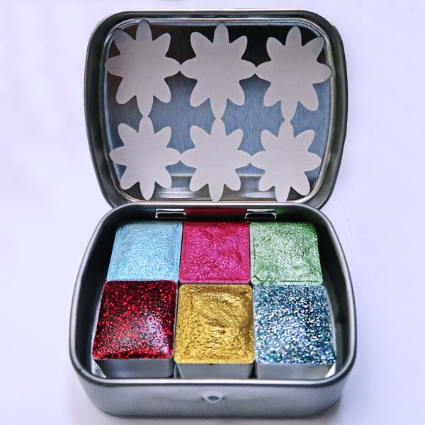 Pick 6 Half Pans - Watercolor Paint Set - Beautiful Artist Gifts - Handmade Watercolors