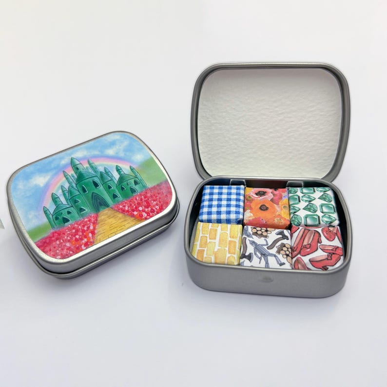 The Wonderful Wizard of Oz Watercolor Set - Metallic Paints - Gifts for Artists - Handmade Watercolors image 2