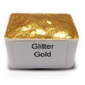 Glitter Gold - Handmade Watercolors - Metallic Glitter Paints