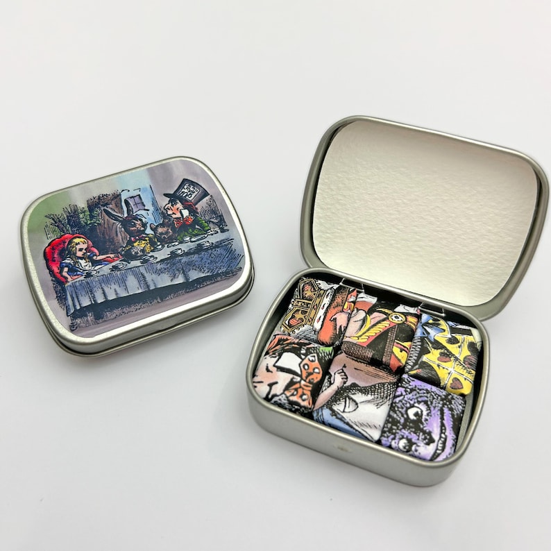 Alice's Adventures in Wonderland Watercolor Set - Metallic Paints - Gifts for Artists - Handmade Watercolors image 3