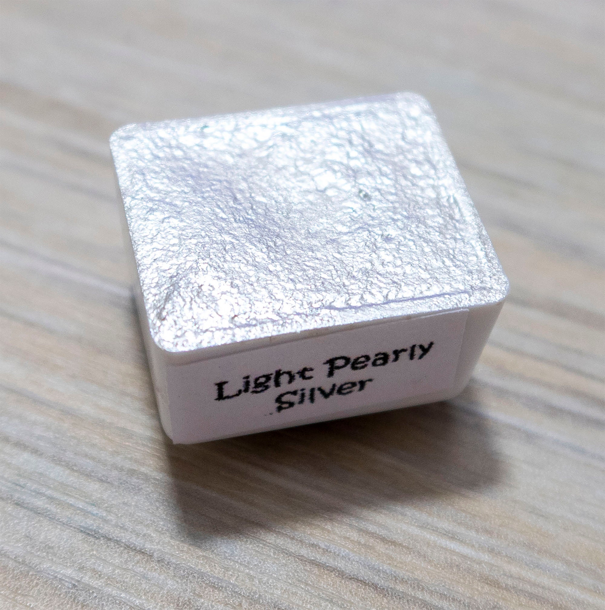 Light Pearly Silver - Metallic Watercolors - Handmade Pearlescent Paints