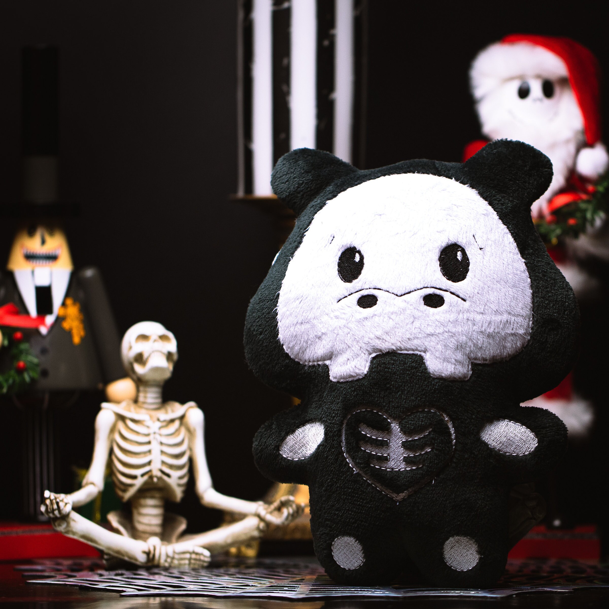 cute skeleton plush