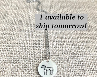 Horse Gifts for Women - Teenage Girl Gift - Horse Jewelry - Horse Necklace - Equestrian Gifts - Dainty Necklace