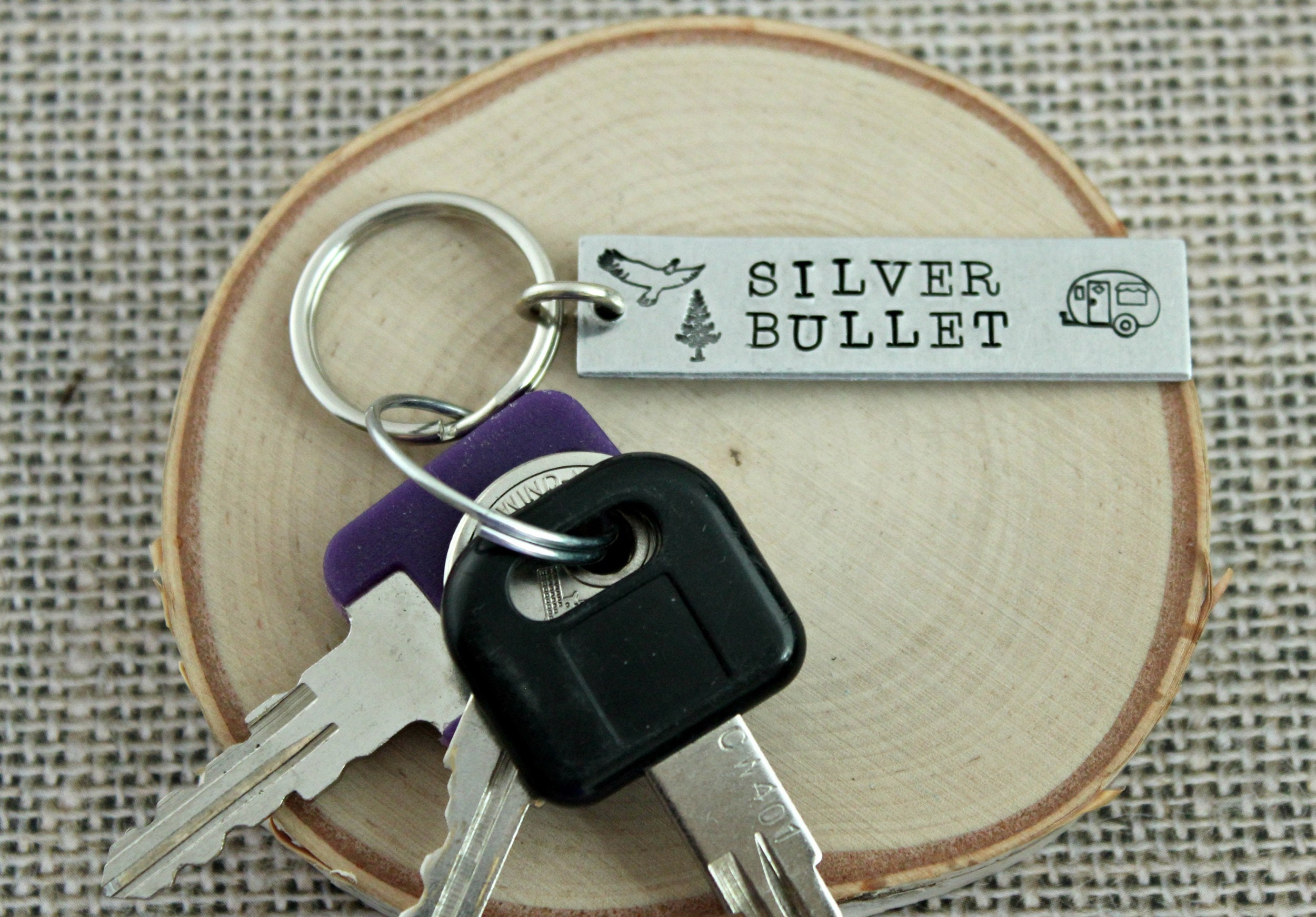 Custom Keychain Personalized Keychain Camper Gifts Gift Etsy