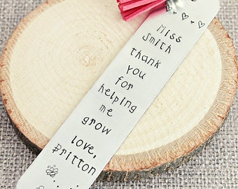 Preschool Teacher Gifts - Teacher Gifts - Personalized Bookmark - Teacher Appreciation Gift - Teacher - Gift for Teacher - Nanny Gift