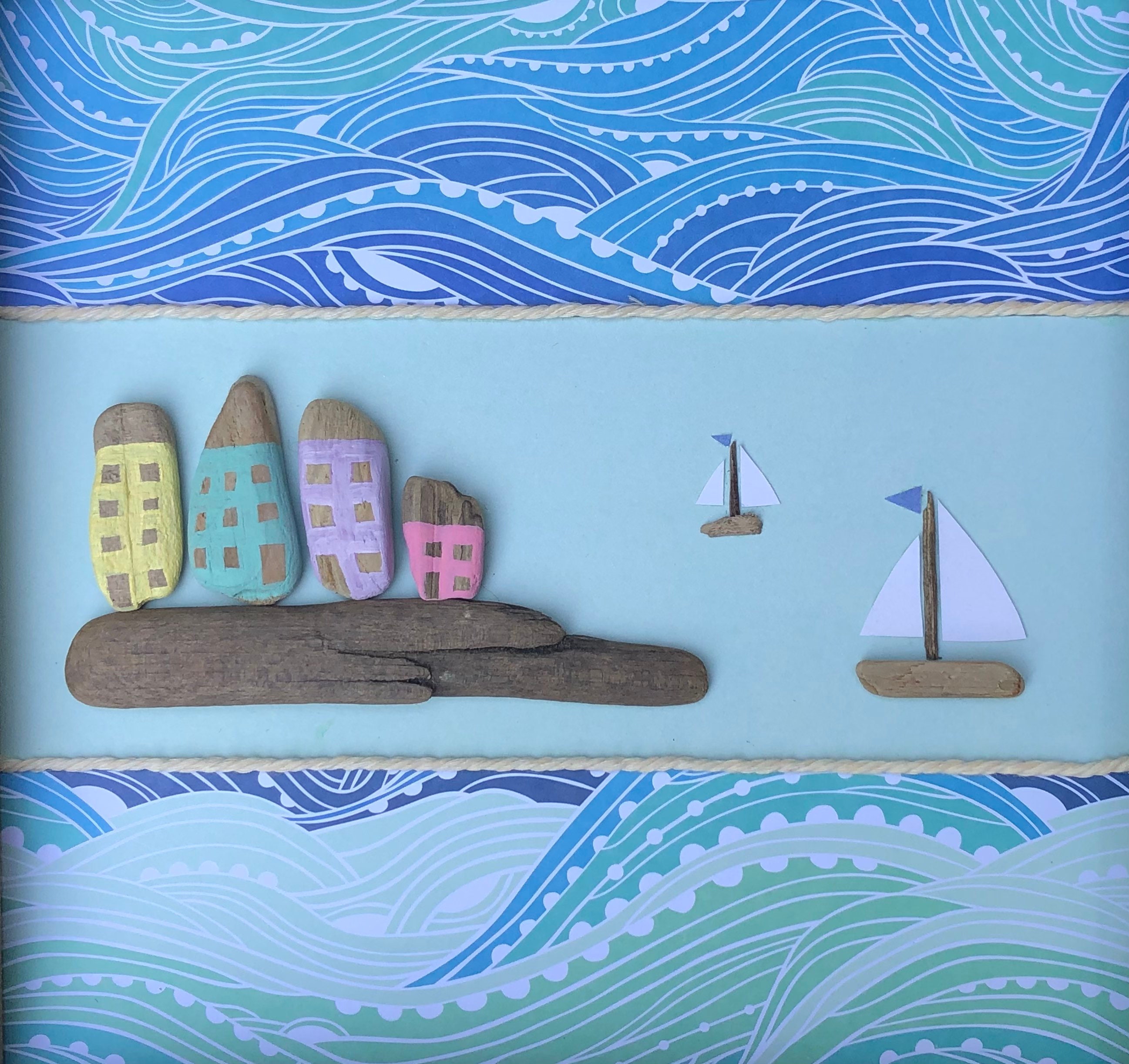 Arte de playa Regalo náutico Arte driftwood Decoración de | Etsy