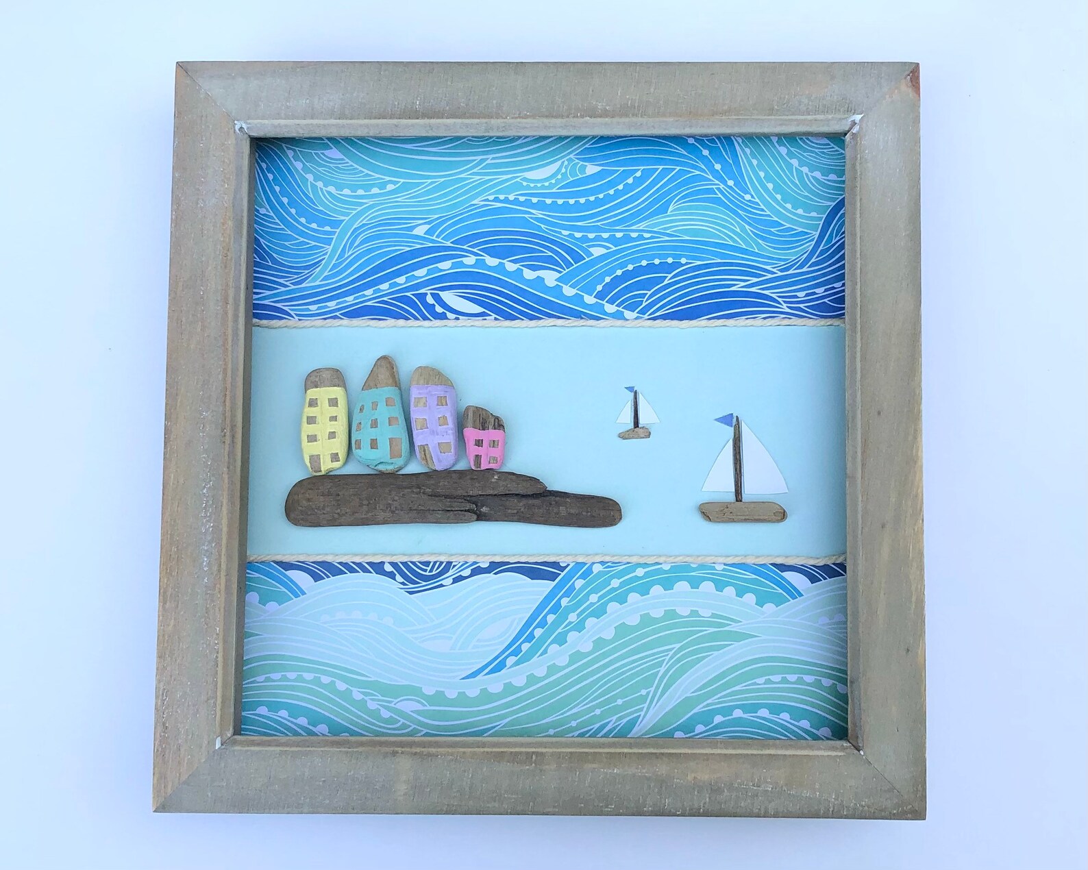 Arte de playa Regalo náutico Arte driftwood Decoración de | Etsy