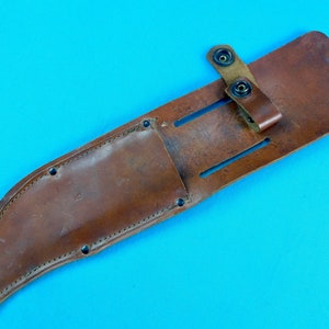 Vintage US Leather Sheath Scabbard for Wide Blade Bowie Knife Arrow Marked
