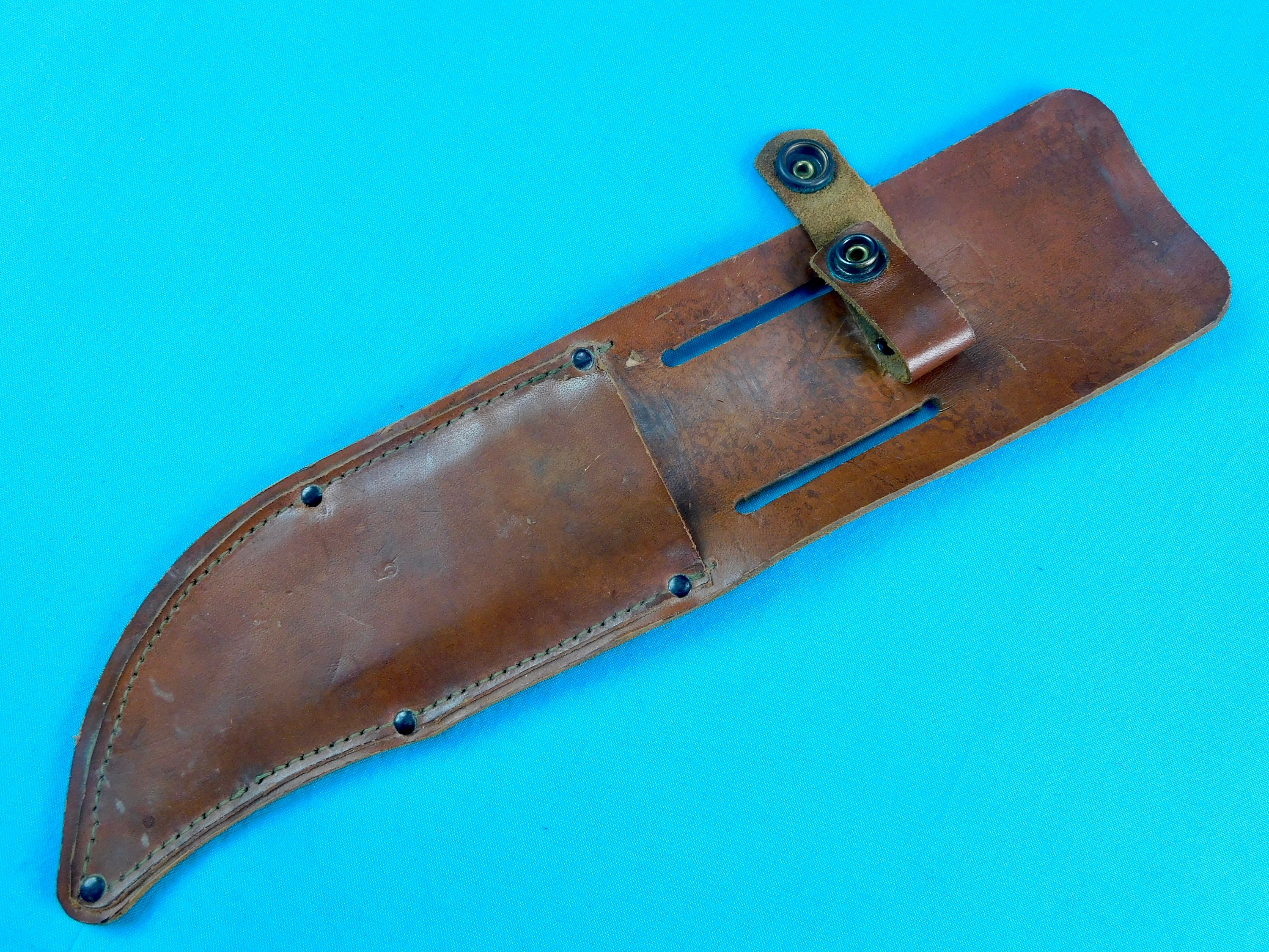 Vintage Old Custom Made Knife Leather Sheath Scabbard Case Gift