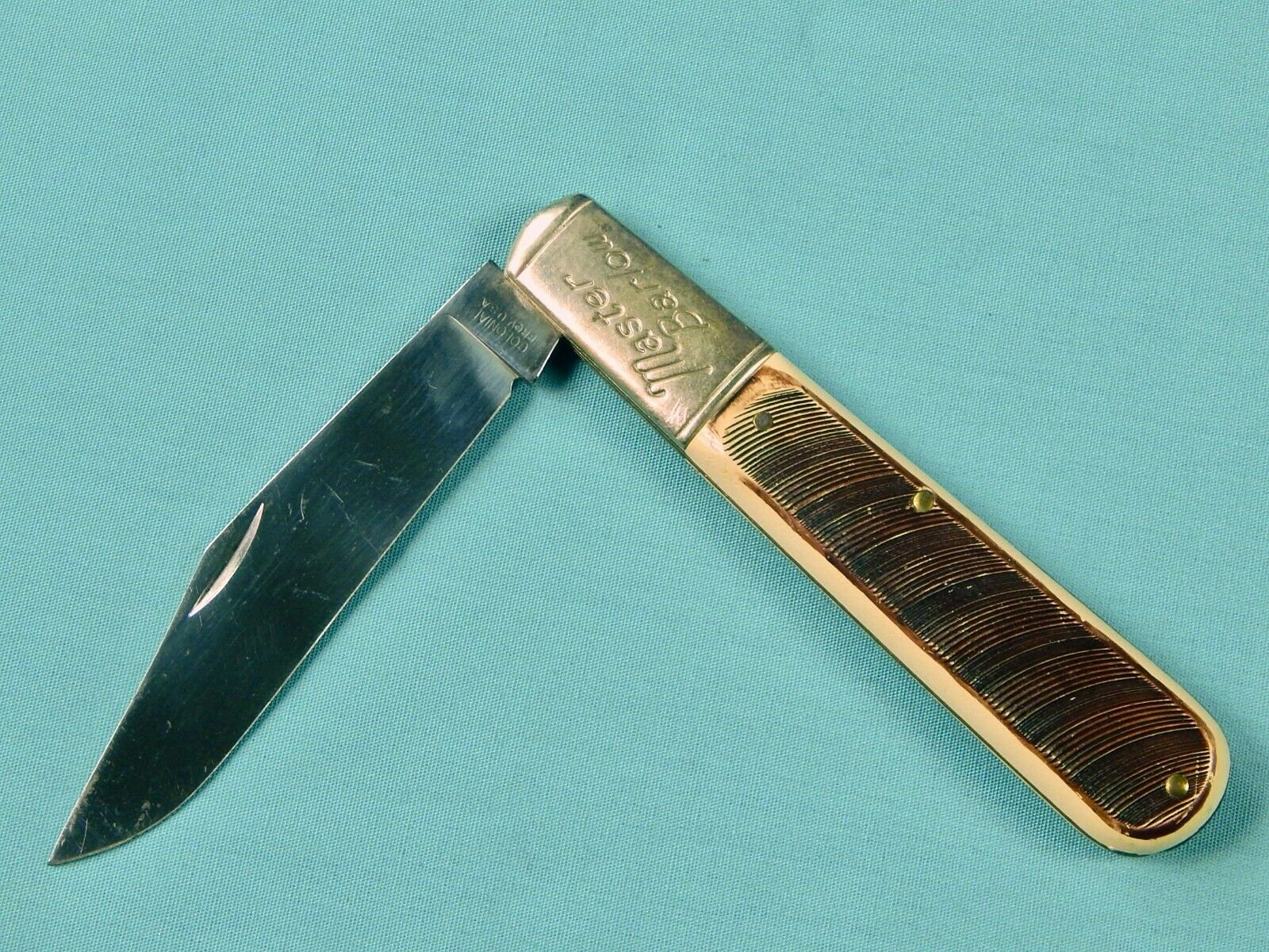 Vintage US Novelty Knife Co. Master Barlow Large Folding Etsy