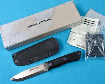 Bushcraft II Real Steel Hunting Knife w / Scabbard Box