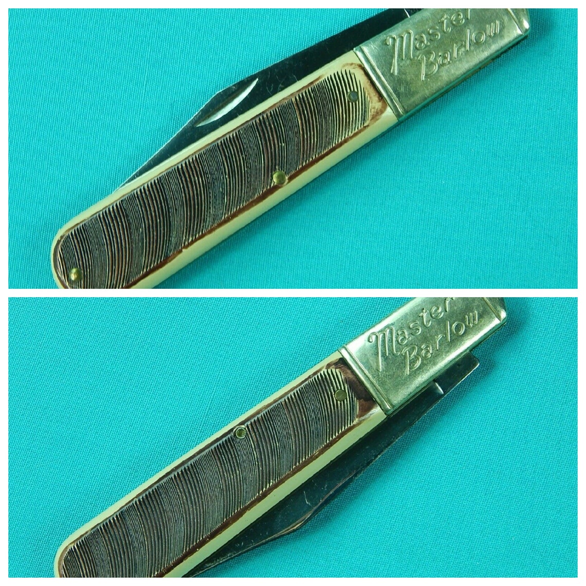 Vintage US Novelty Knife Co. Master Barlow Large Folding Etsy