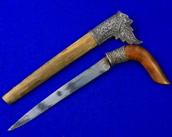素晴らしい大型アンティークインドネシアクリス短剣武器アジア芸術部族