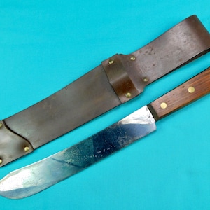 Vintage US Large Knife Machete  custom made Sheath